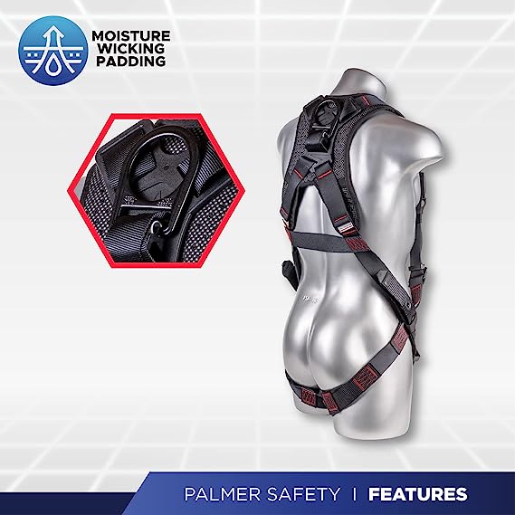 Arnés de cuerpo completo Palmer Safety Ajuste de 5 puntos Arnés de cuerpo completo Palmer Safety Ajuste de 5 puntos
